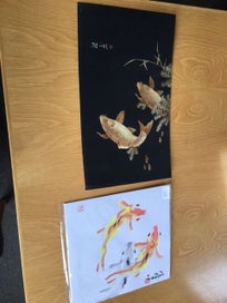 Listing 5 of 7 for Oriental All Art - Two Items - Fish Themes