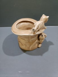 Listing 2 of 7 for Stunning SylvaC Puppy and Kitten Planter