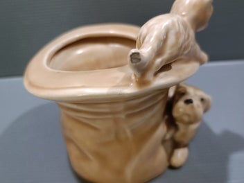 Listing 3 of 7 for Stunning SylvaC Puppy and Kitten Planter