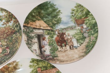 Listing 2 of 8 for ***BEAUTIFUL WEDGWOOD PLATES "THE VILLAGE GREEN" SERIES***