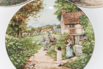 Listing 4 of 8 for ***BEAUTIFUL WEDGWOOD PLATES "THE VILLAGE GREEN" SERIES***