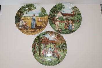 Listing 1 of 7 for ***BEAUTIFUL WEDGWOOD PLATES "THE VILLAGE GREEN SERIES"