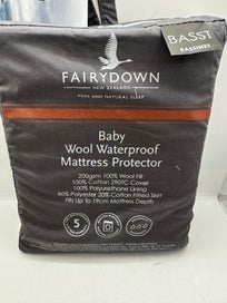 Listing 2 of 8 for Fairydown New Zealand: Baby Wool Waterproof mattress Protector