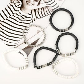 Listing 4 of 6 for 3000 Pcs Clay Beads Bracelets for Women, Bracelet Making kit Golden Beads for