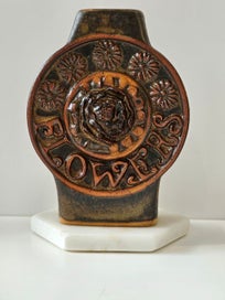 Listing 1 of 8 for "Flowers". Stunning Vintage WGP in Design & Aesthetic. Unmarked/Unnamed.