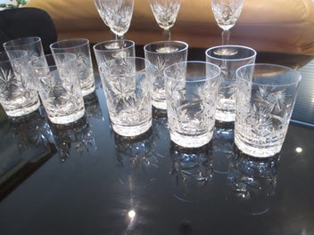 Listing 10 of 17 for Crystal glasses x 25