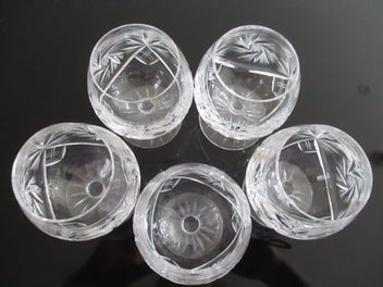 Listing 16 of 17 for Crystal glasses x 25