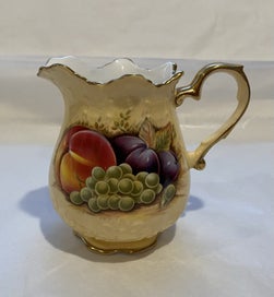 Listing 1 of 7 for Aynsley Orchard Gold Scalloped Jug - Stunning