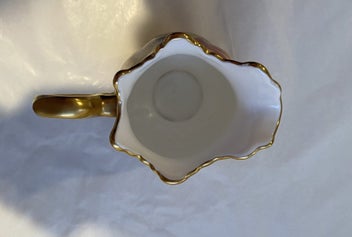 Listing 6 of 7 for Aynsley Orchard Gold Scalloped Jug - Stunning