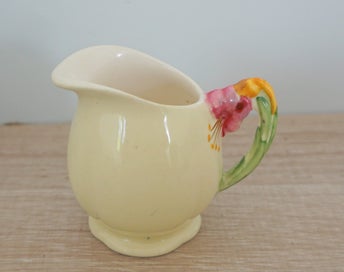 Listing 2 of 5 for Royal Winton Tiger Lily Yellow Cream / Milk Jug - Miniature / Breakfast Set Size