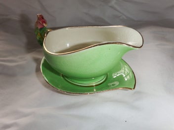 Listing 1 of 7 for Royal Winton Rosebud Cream/Gravy Boat and Saucer - England 1940s