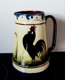 Listing 1 of 10 for COLLECTABLE 'BLACK COCKEREL' TORQUAY MOTTO-WARE VINTAGE JUG with NO DAMAGE