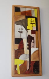 Listing 3 of 11 for +++ ABSTRACT SIGNED " M W T '10 " PAINTING +++