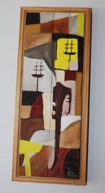 Listing 2 of 11 for +++ ABSTRACT SIGNED " M W T '10 " PAINTING +++