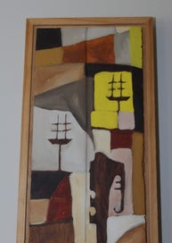 Listing 5 of 11 for +++ ABSTRACT SIGNED " M W T '10 " PAINTING +++