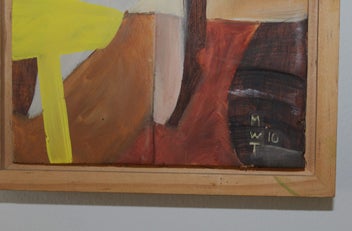 Listing 7 of 11 for +++ ABSTRACT SIGNED " M W T '10 " PAINTING +++