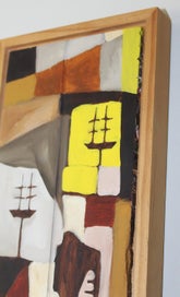 Listing 8 of 11 for +++ ABSTRACT SIGNED " M W T '10 " PAINTING +++