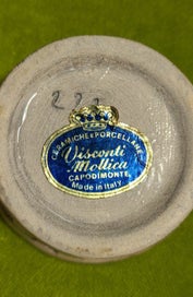 Listing 3 of 6 for Small Capodimonte trinket dish, made in Italy