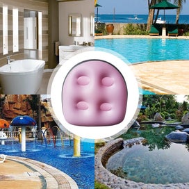 Listing 2 of 9 for Spa and Hot Tub Booster Seat Pad, Inflatable Bathtub Massage Cushion with Suc