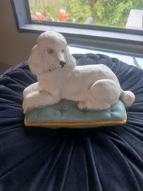 Listing 6 of 7 for Love POODLES? Sweet. Regal Recumbent Poodle fine china