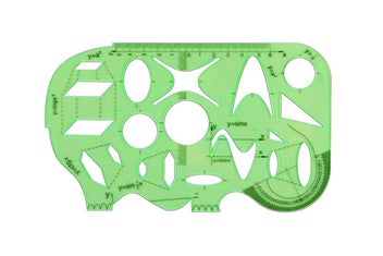 Listing 5 of 10 for 11PCS Plastic Geometric Drawing Templates Set Drafting Stencils Measuring Tools