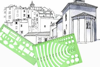 Listing 9 of 10 for 11PCS Plastic Geometric Drawing Templates Set Drafting Stencils Measuring Tools