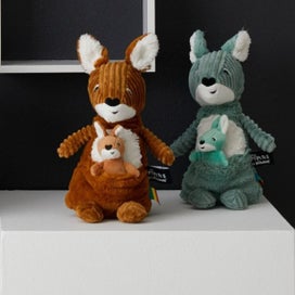 Listing 4 of 4 for Les Deglingos Ptipotos Green Kangaroo & Joey