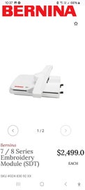 Listing 9 of 10 for Bernina 7/8 SDT Series Embroidery Module