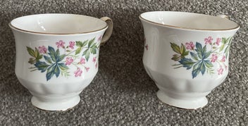 Listing 3 of 7 for Queen Anne Bone China Trio Sets x2