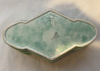 Listing 6 of 6 for Beswick Green Trough Vase - Stunning and Rare