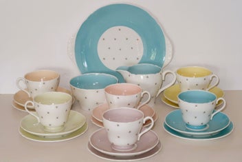 Listing 1 of 7 for ***RARE SHELLEY "POLE STAR" TEA SET C1950'S***