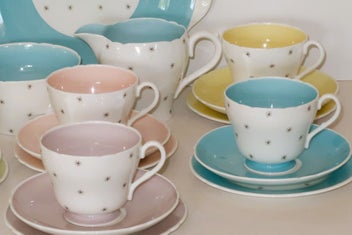 Listing 2 of 7 for ***RARE SHELLEY "POLE STAR" TEA SET C1950'S***