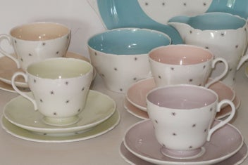 Listing 3 of 7 for ***RARE SHELLEY "POLE STAR" TEA SET C1950'S***