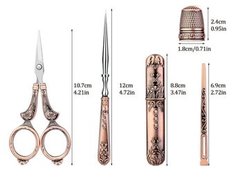 Listing 5 of 7 for Vintage Scissors for Crafts, - Vintage Sewing Kit for Sewing Needlework