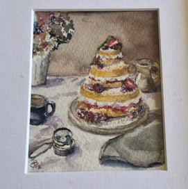 Listing 2 of 18 for +++ ORIGINAL SIGNED STILL LIFE WATERCOLOUR PAINTING +++