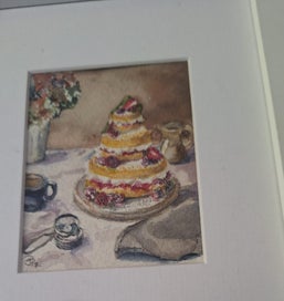 Listing 7 of 18 for +++ ORIGINAL SIGNED STILL LIFE WATERCOLOUR PAINTING +++