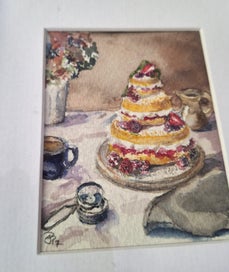 Listing 12 of 18 for +++ ORIGINAL SIGNED STILL LIFE WATERCOLOUR PAINTING +++