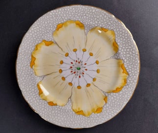 Listing 5 of 7 for Vintage Tuscan China 'Yellow Poppy' 4 x Trios, Milk Jug and Sugar Bowl C1950's