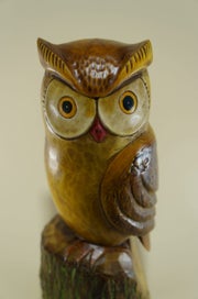 Listing 4 of 4 for [Wooden Jewel] : Owl (big) - Wooden Ornaments