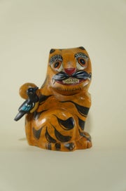 Listing 2 of 7 for [Wooden Jewel] : Magpie tiger - Wooden Ornaments