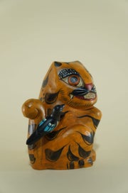 Listing 3 of 7 for [Wooden Jewel] : Magpie tiger - Wooden Ornaments
