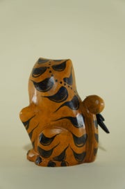 Listing 5 of 7 for [Wooden Jewel] : Magpie tiger - Wooden Ornaments