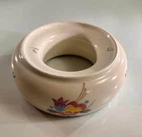 Listing 4 of 5 for Vintage Poole Pottery Posy Vase – Hand-Painted Floral Design