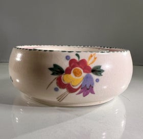 Listing 2 of 5 for Vintage Poole Pottery Posy Vase – Hand-Painted Floral Design