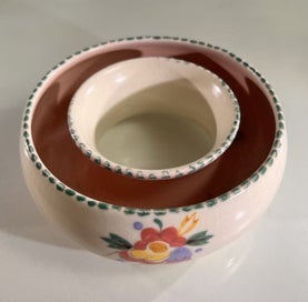 Listing 1 of 5 for Vintage Poole Pottery Posy Vase – Hand-Painted Floral Design