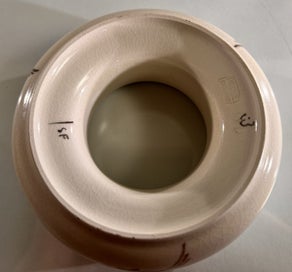 Listing 5 of 5 for Vintage Poole Pottery Posy Vase – Hand-Painted Floral Design