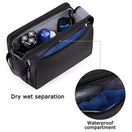 Listing 2 of 5 for Elosung Black Stylish Waterproof Travel Toiletry Bag Organizer Large Capacity Sh