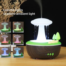 Listing 3 of 3 for Elosung Light Woodgrain Raindrop Mushroom Aroma Diffuser 280Ml Ultrasonic Humidi