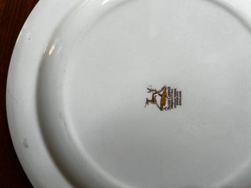 Listing 4 of 4 for Susie Cooper pink tiger lily plate