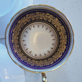 Listing 3 of 5 for 1937 Aynsley Bone China Cobalt /Gold Trio